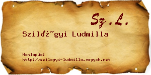 Szilágyi Ludmilla névjegykártya
