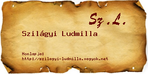 Szilágyi Ludmilla névjegykártya