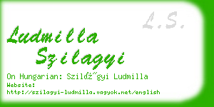 ludmilla szilagyi business card